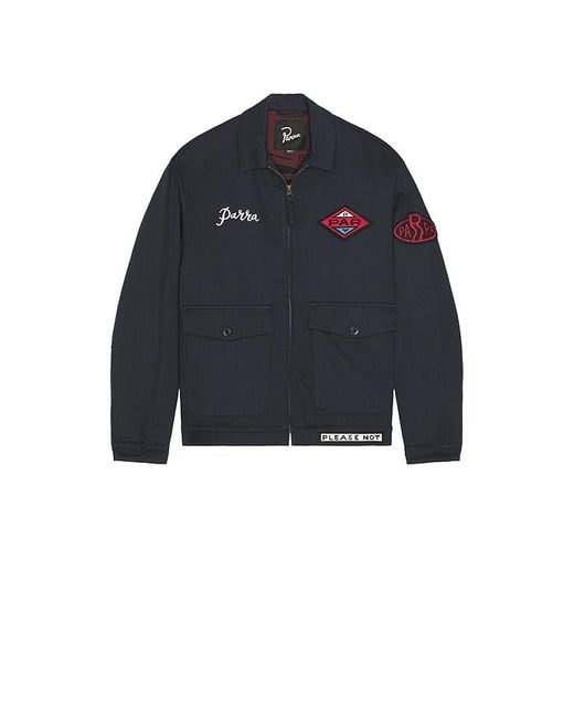 メンズ by Parra Pumping Gas ジャケット Blue