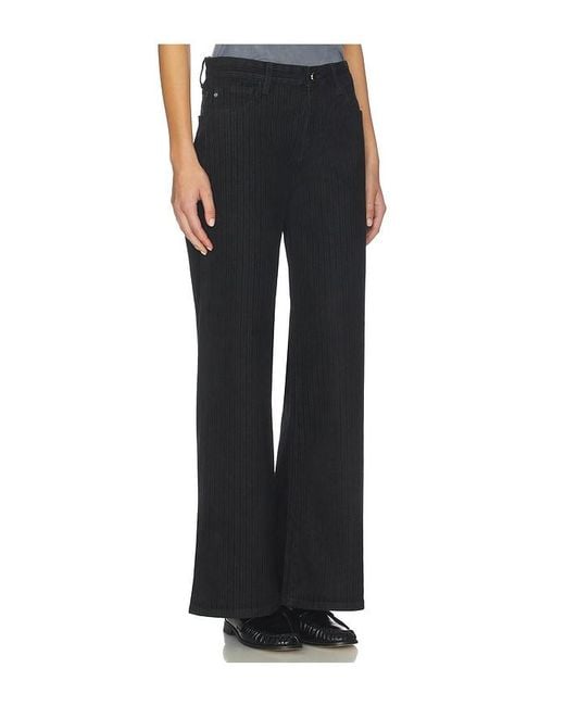 AG Jeans Black Saige Wide Jeans