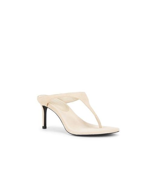 Black Suede Studio White Laurel 65 Mule