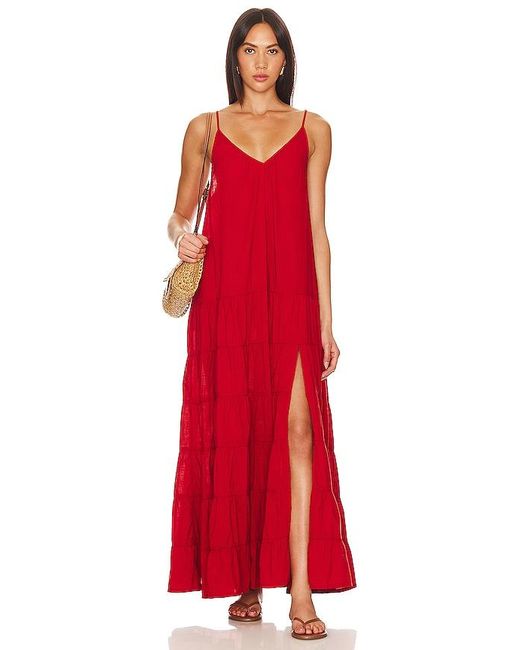 L*Space Red Goldie Coverup Dress