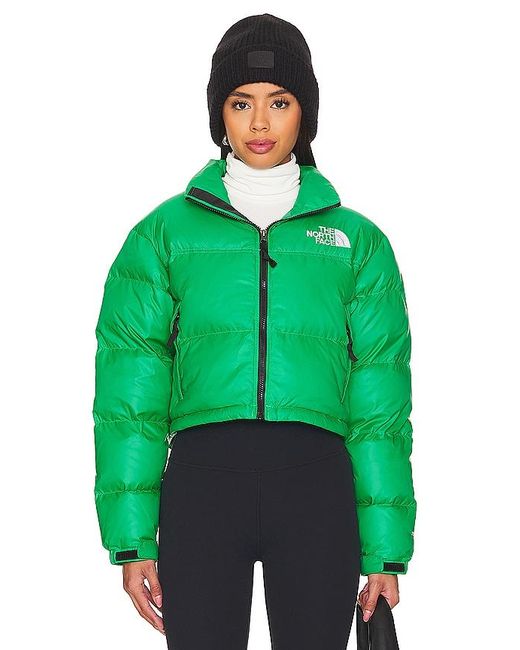 The North Face Green Nuptse Short Jacket