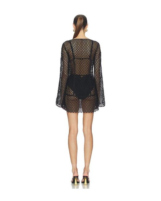 Cult Gaia Black Omara Cover Up Dress
