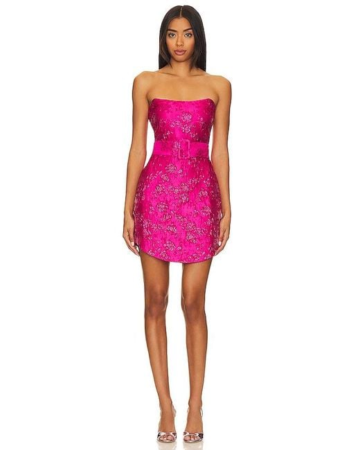 Amanda Uprichard Pink Joss Mini Dress