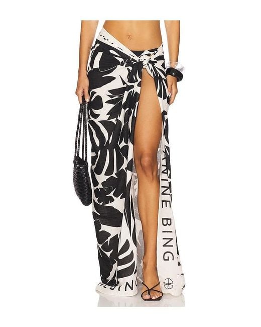 Anine Bing Black Eliza Sarong