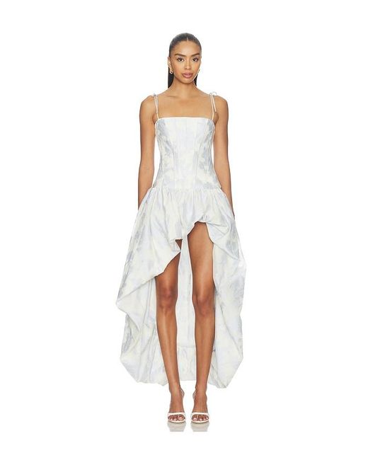 Amanda Uprichard White Ophelia Maxi Dress