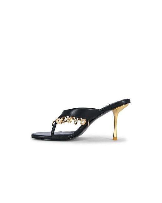 Cult Gaia Black Stella Embellished Sandal