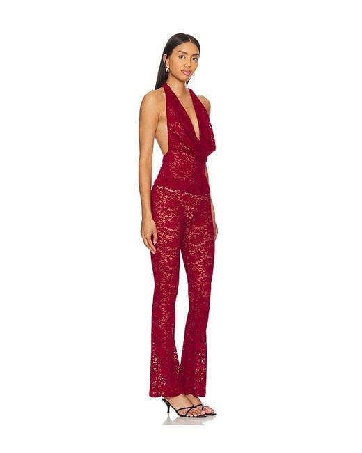 superdown Red Tania Pant Set