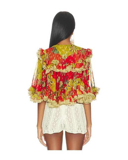Siedres Orange Rosa Top