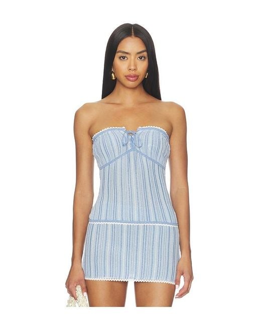 Asta Resort Blue Cleo Top
