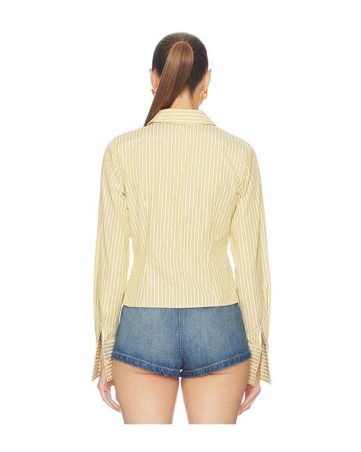 Helsa Blue Stripe Poplin Fitted Shirt