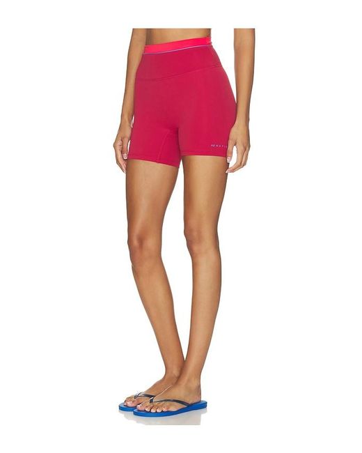 P.E Nation Pink Reflect 5 Inch Biker Short
