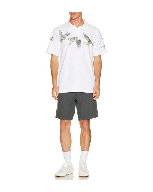 Students Golf White Mapleton Short Sleeve Polo Shirt for men
