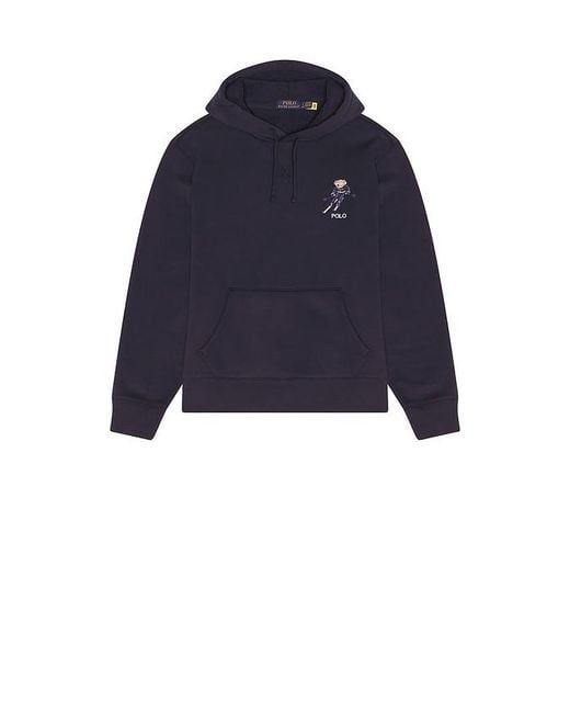 Polo Ralph Lauren Blue Novelty Active Bear Hoodie for men