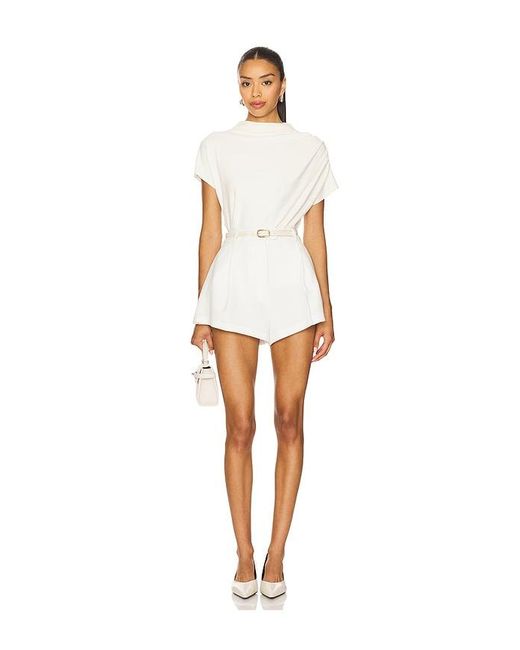 Line & Dot White X Revolve Walker Draped Top