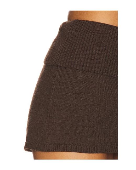Frankie's Bikinis Black Briar Cloud Knit Skort