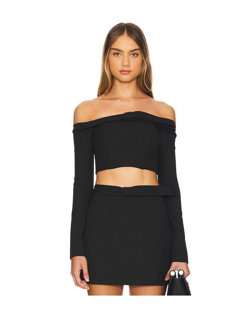 Cult Gaia Black Valia Top