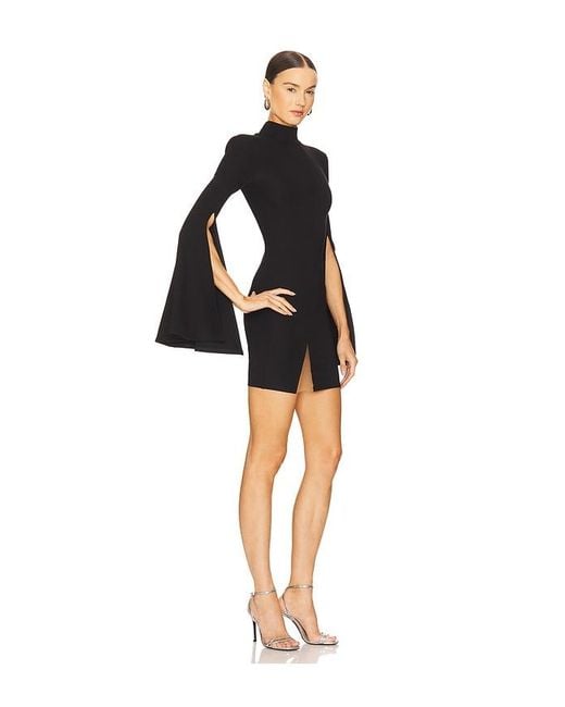 Michael Costello X Revolve Mr. Gibson Mini Dress in Black | Lyst