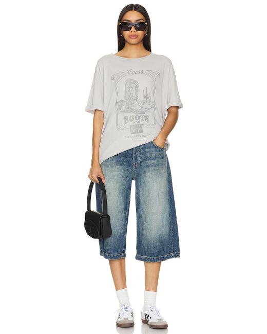 The Laundry Room Boot Scootin Banquet Oversized Tee White