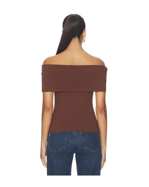PAIGE Blue Rosarita Top