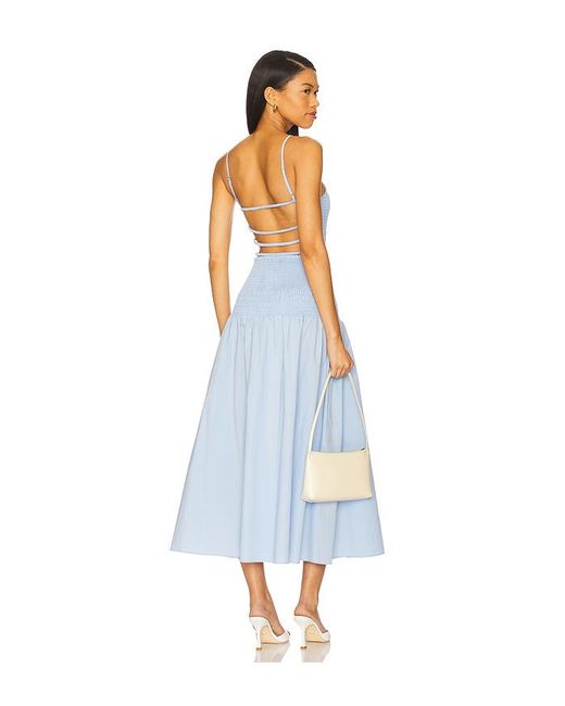 Solid & Striped White Maxikleid Vida