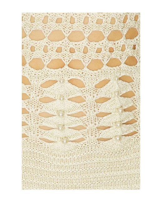 retroféte Natural Vali Crochet Dress