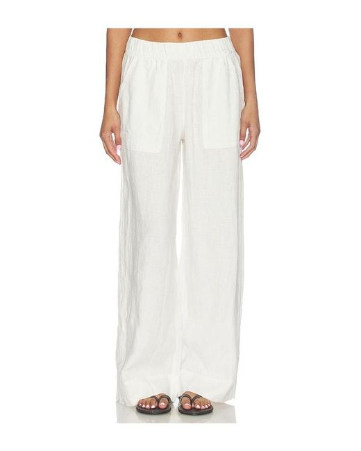 Beyond Yoga White Easy Linen Pants