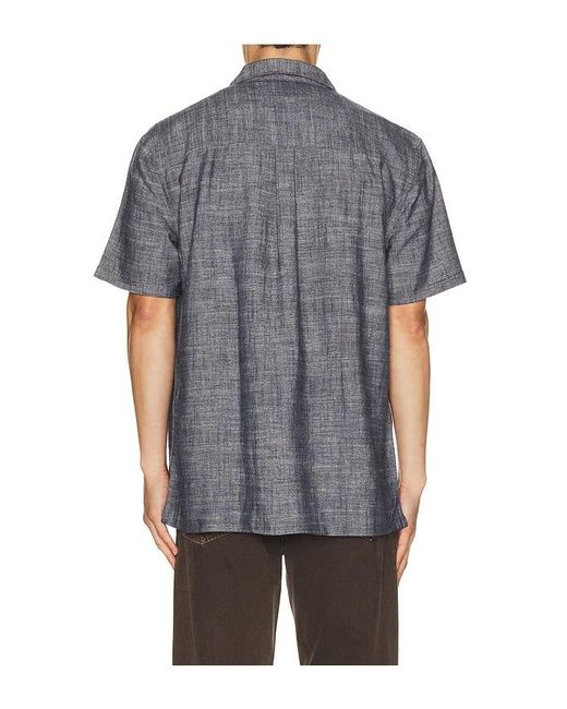 Barbour Gray Bowston Linen Blend Summer Shirt for men