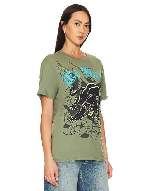Ed Hardy Crouching Panther Tシャツ Green