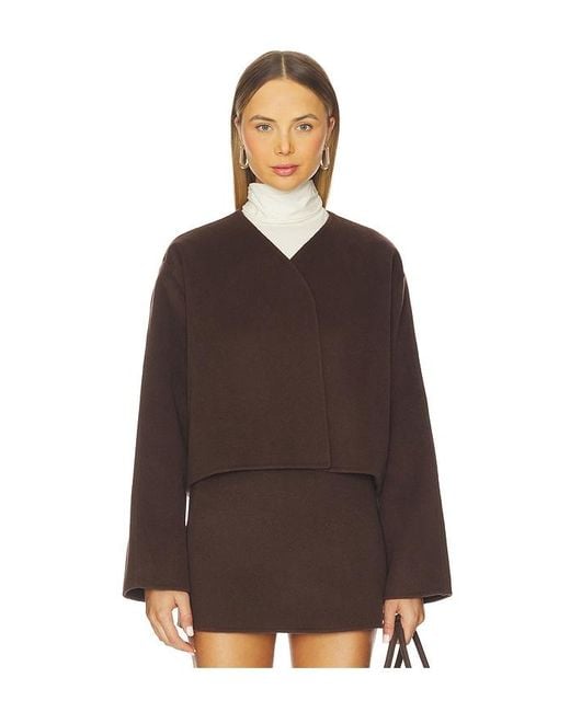 L'academie Brown 'Academie Milly Wool Jacket