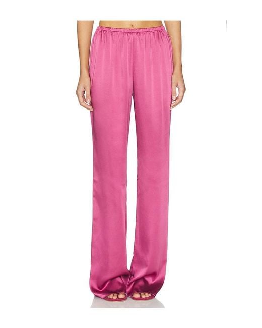 SER.O.YA Pink Lillian Satin Pant