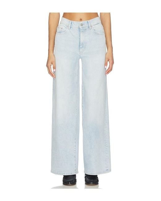 DL1961 White Hepburn High Rise Wide Leg Jeans