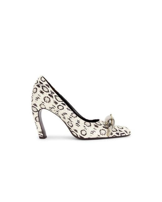 Tory Burch White High-Heels Pierced