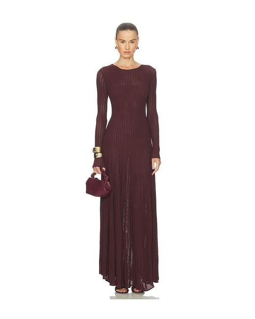 Solid & Striped Purple The Long Sleeve Kaylee Dress