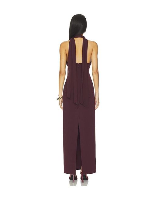 Misha Purple The Capezza Silk Dress