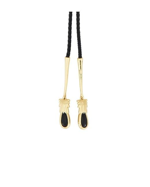 petit moments Black Dolly Bolo Tie Necklace