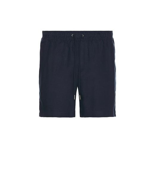 Onia Blue Air Linen Pull-On Shorts 6 for men