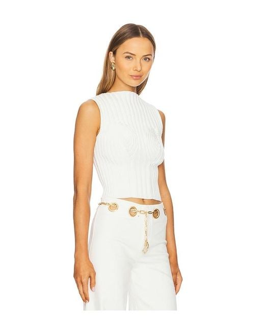Cult Gaia Anzu スリーブレストップス White