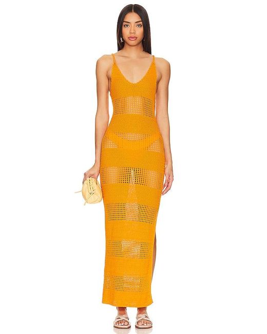 L*Space Orange Kalea Dress