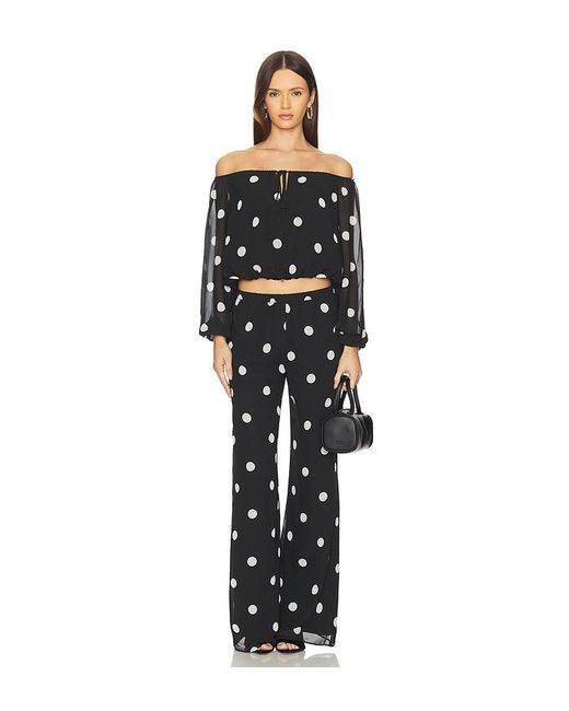 Amanda Uprichard Black X Revolve Dallas Top