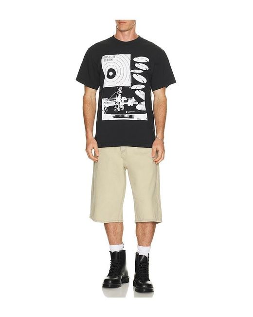 MIDNIGHT RODEO Black Record Tee for men