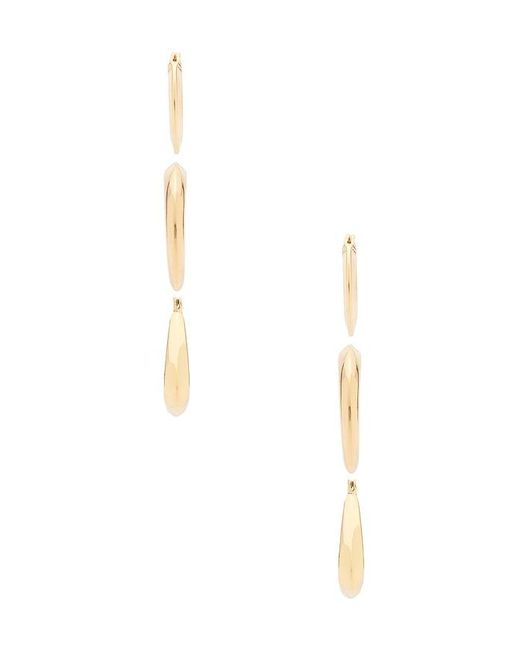 Ettika Metallic Modern Shapes Earring Set