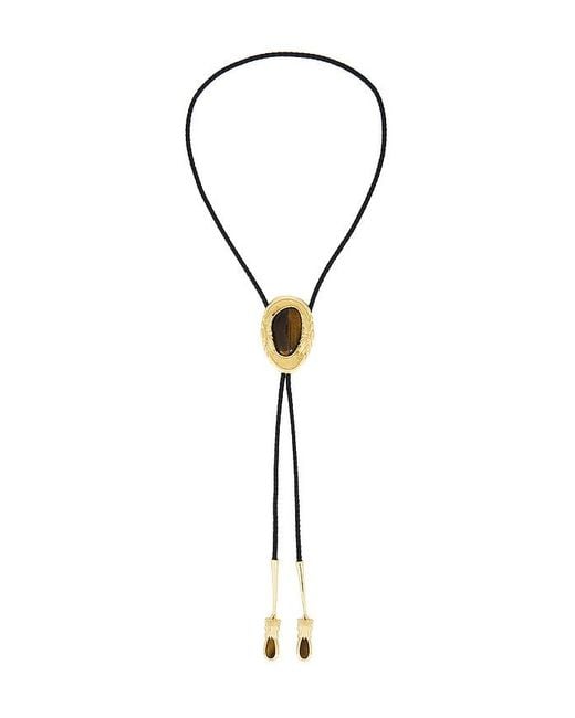 petit moments Black Dolly Bolo Tie Necklace