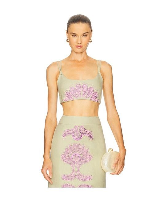 Genga Top En Color Verde Salvia Talla (También En M, S, Xs) Alexis de color White
