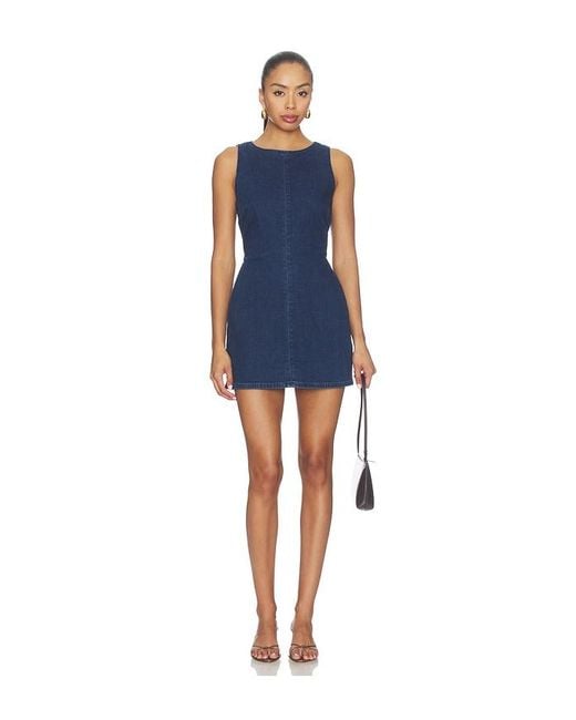 Madewell Blue Skort Romper