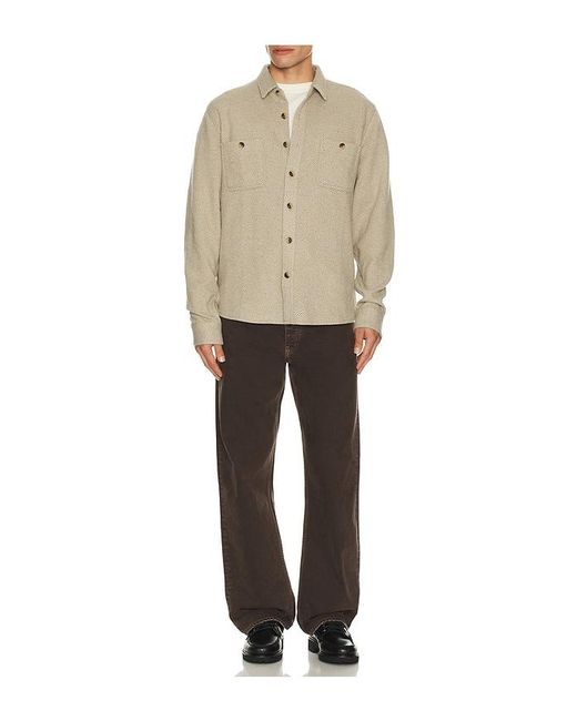 Marine Layer Natural Pacifica Stretch Twill Overshirt for men