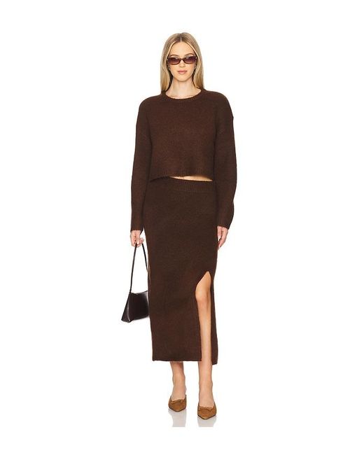 Astr Brown Sinsa Skirt