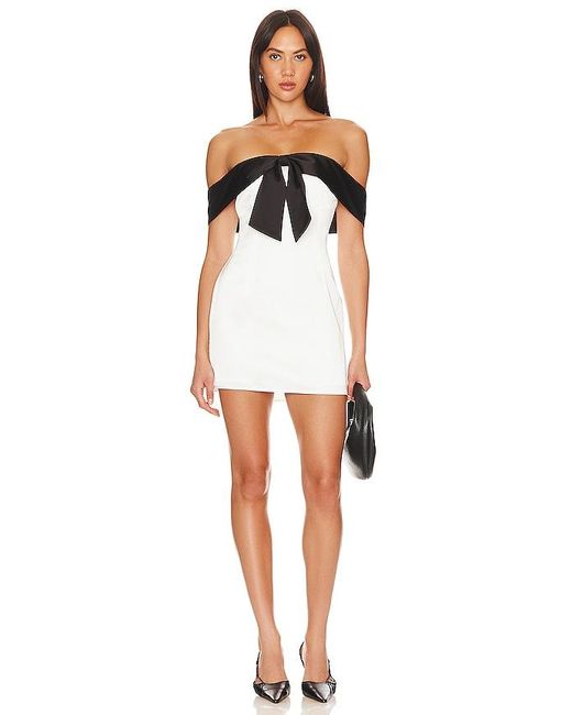MORE TO COME White Jewel Mini Dress