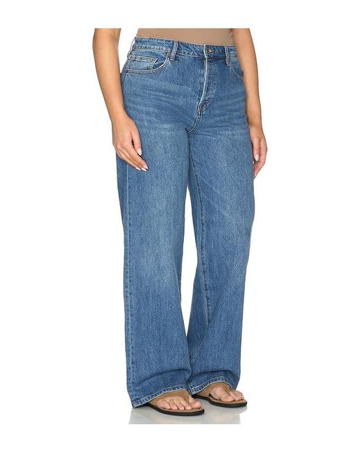 GOOD AMERICAN Blue Vintage High Wide Jeans