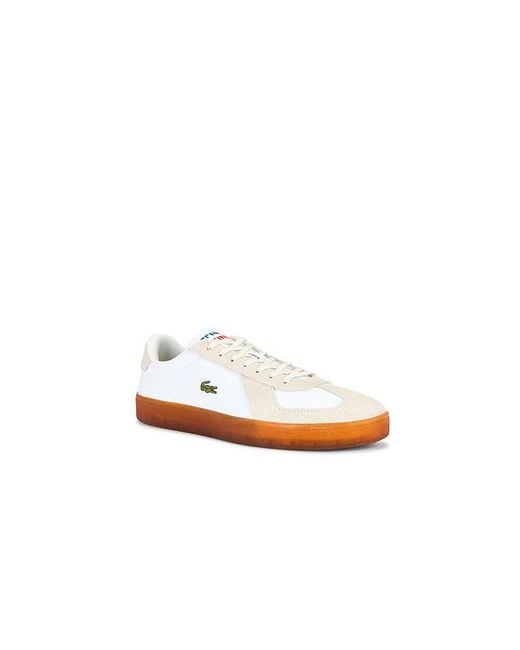 Lacoste White Baseshot Pro Sneaker for men