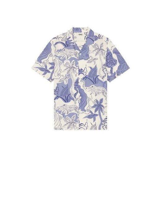 Oas Blue Mystea Rocco Shirt for men
